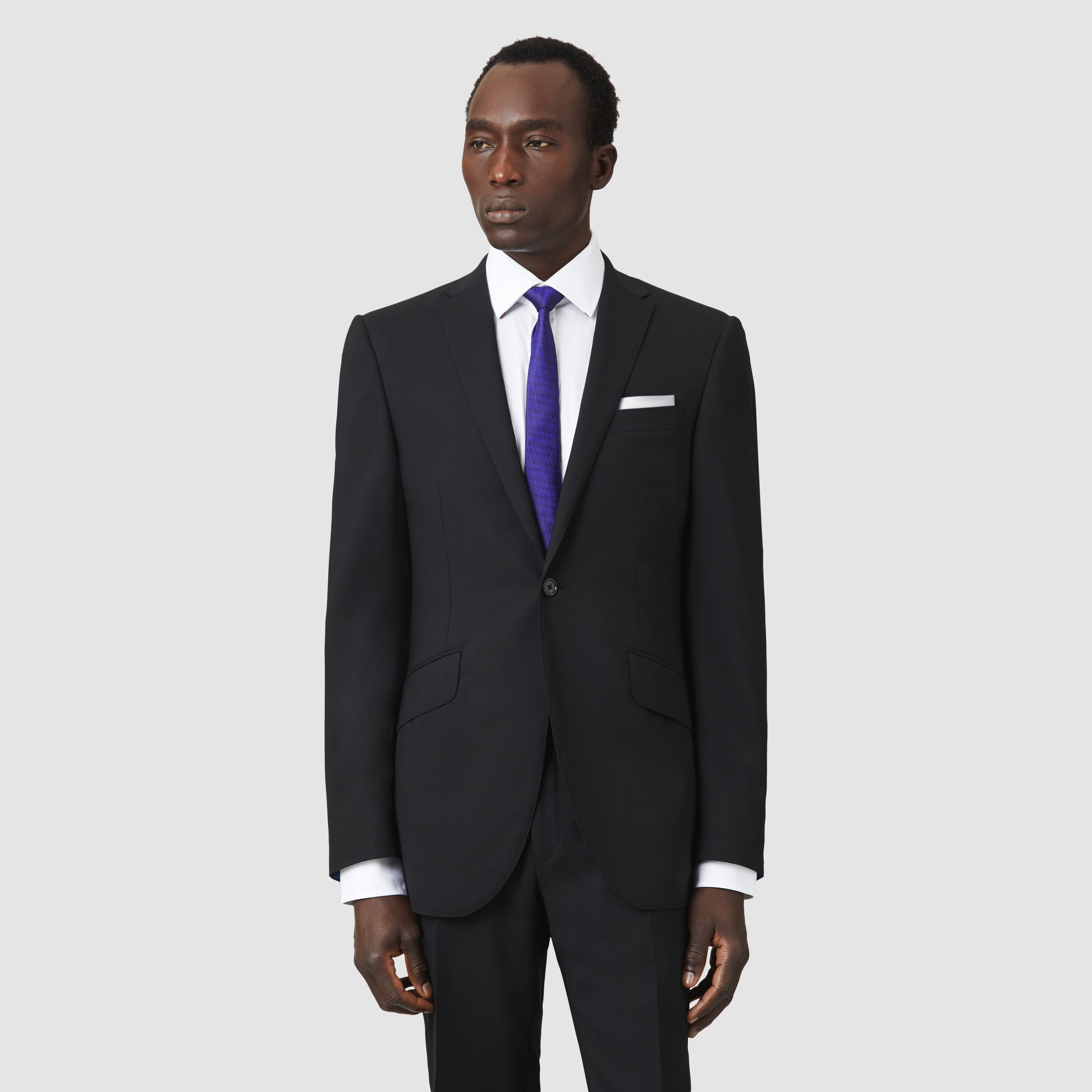 WIDE CUT AWAY COLLAR SHIRT WITH FRENCH CUFFS