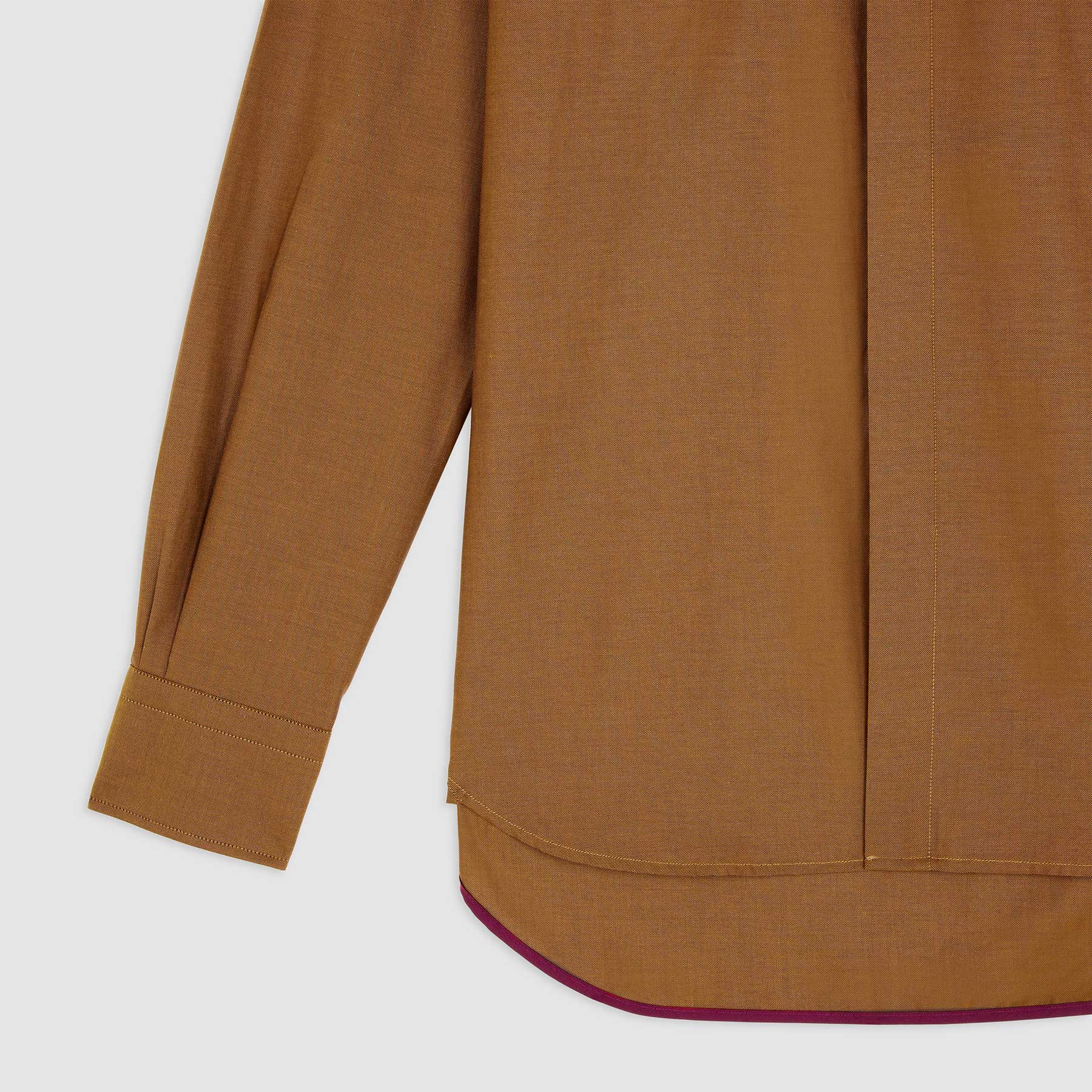 ORANGE OXFORD WIDE CUT AWAY COLLAR SHIRT