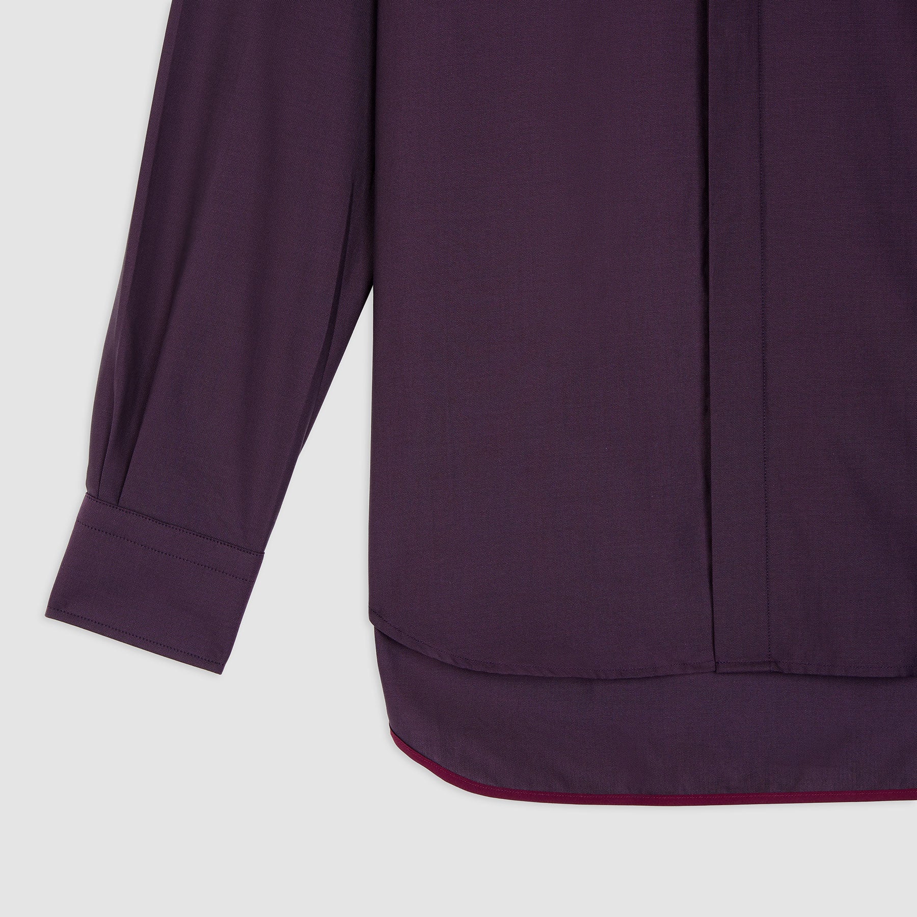 PURPLE OXFORD WIDE CUT AWAY COLLAR SHIRT