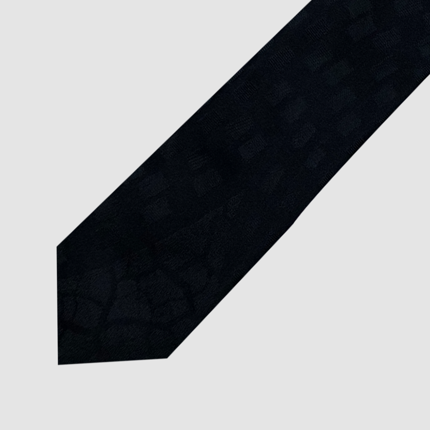 BLACK TRIBAL SILK TIE