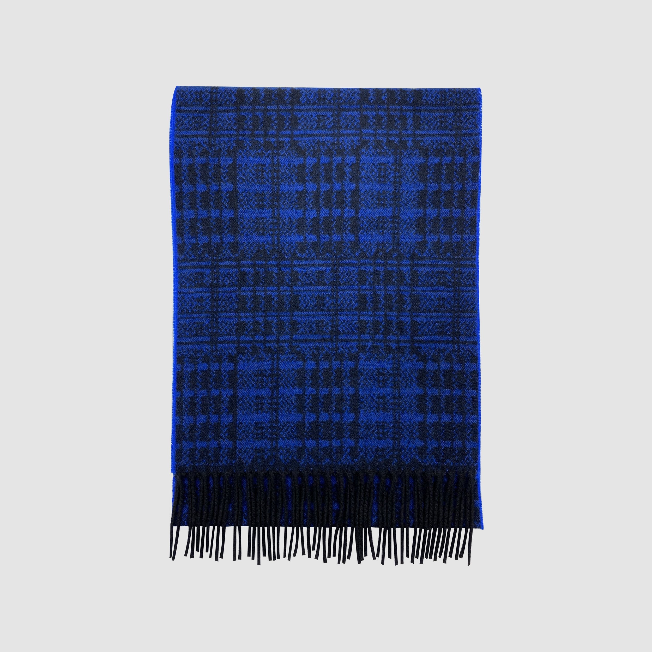Blue Cashmere Kente Scarf