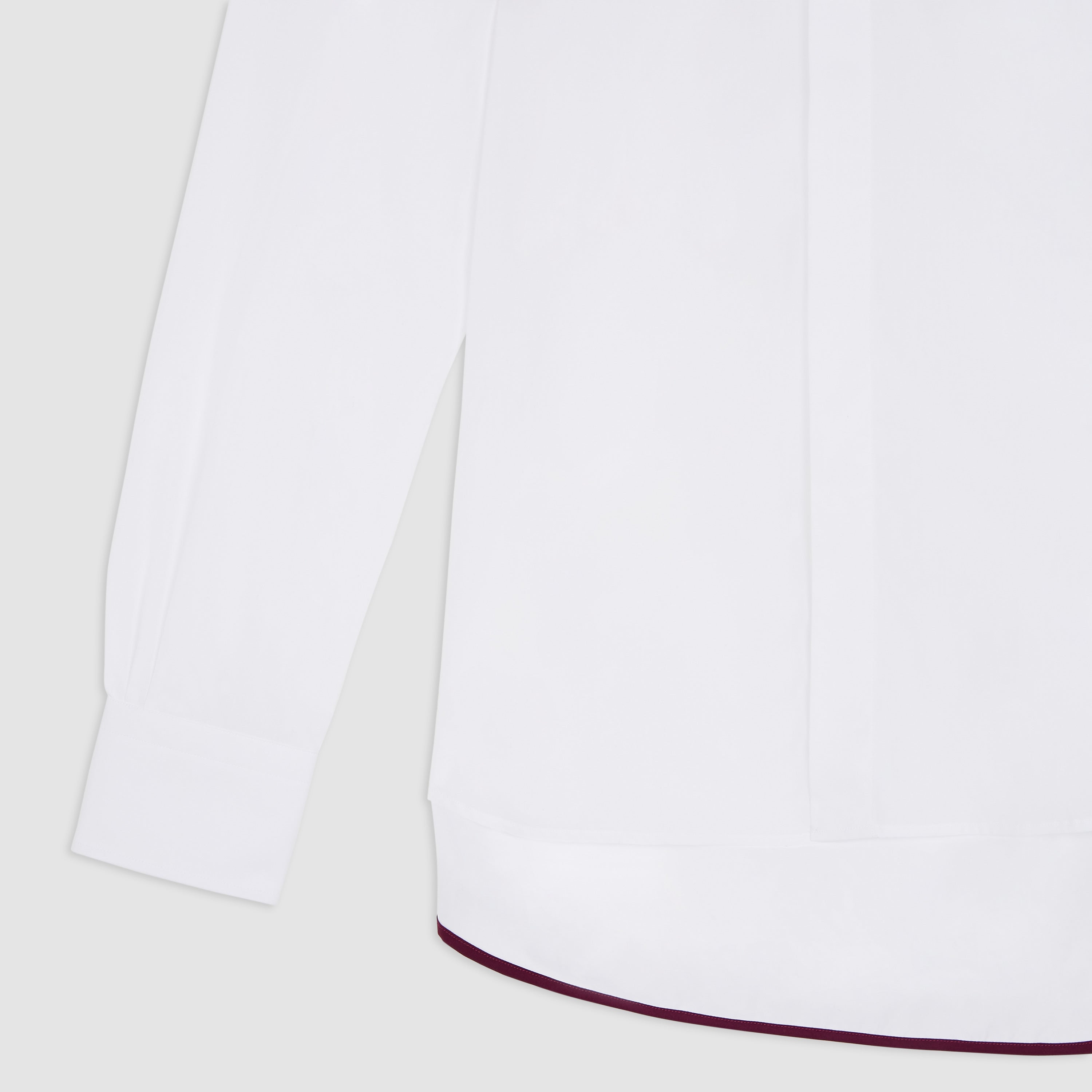 WHITE BUTTON-DOWN CHISEL TIP COLLAR SHIRT