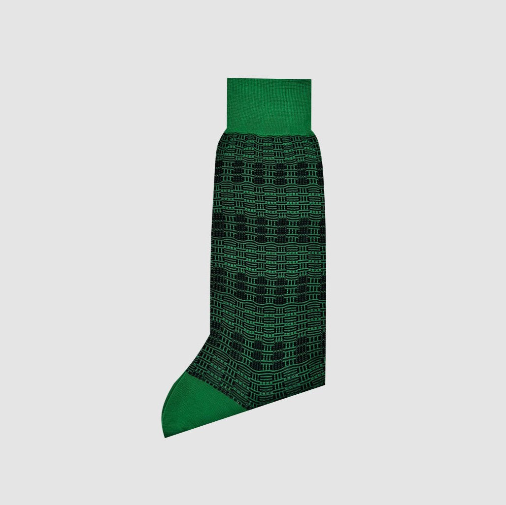 GREEN KENTE SOCKS