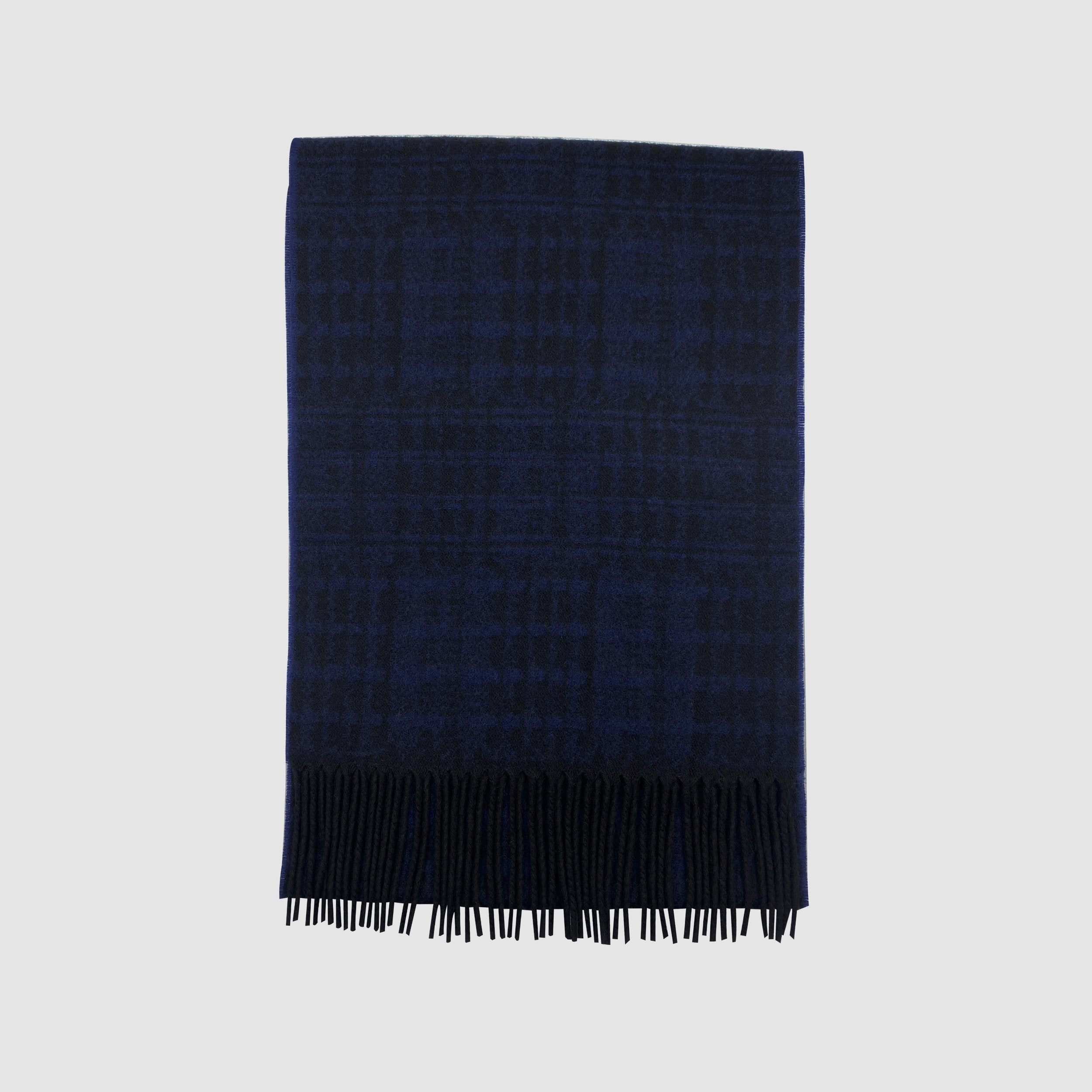 Navy Cashmere Kente Scarf