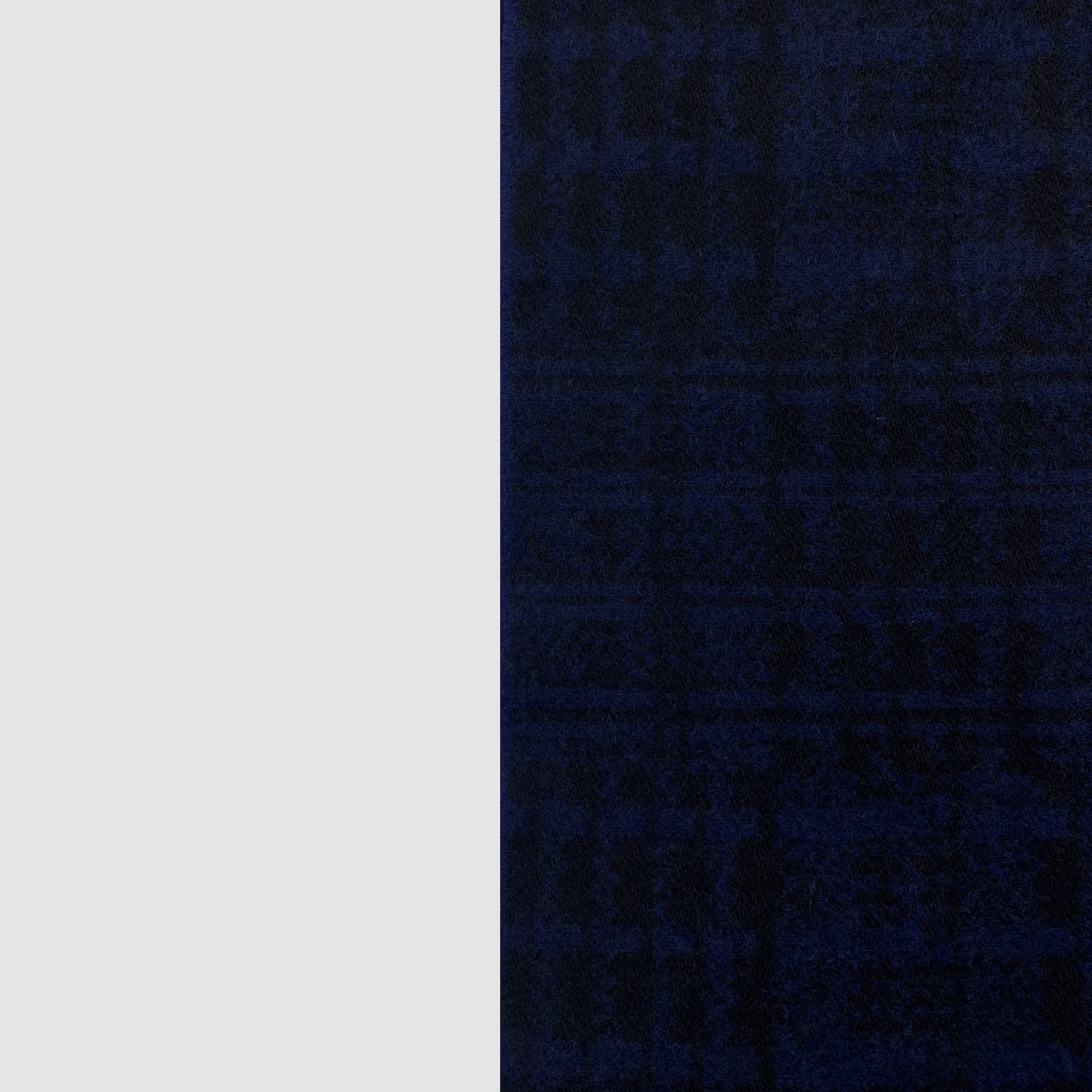 Navy Cashmere Kente Scarf