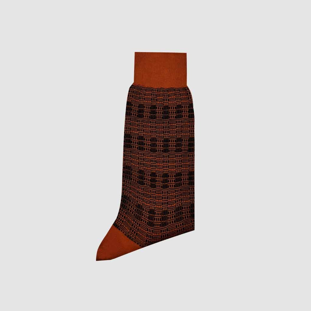 ORANGE KENTE SOCKS