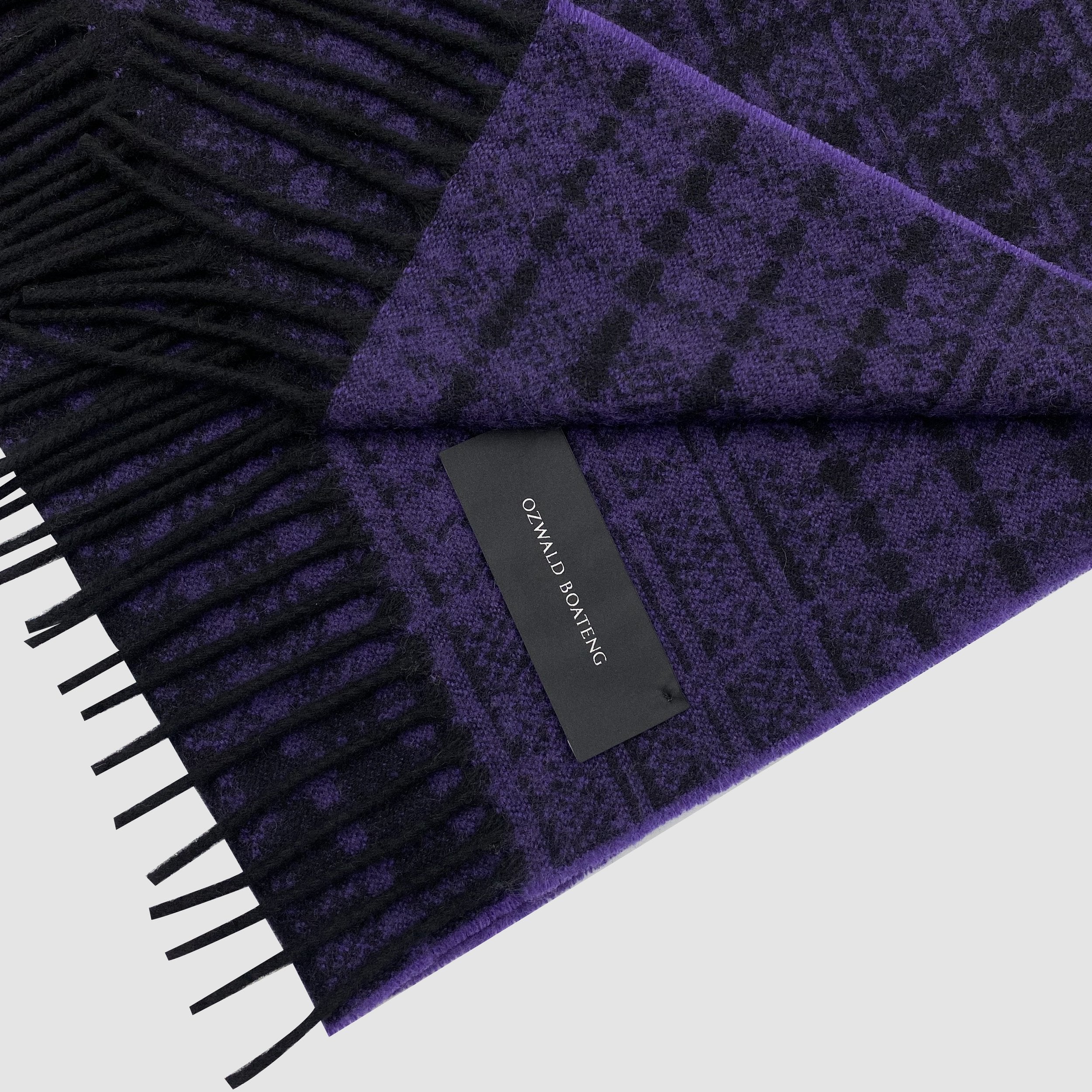 Purple Cashmere Kente Scarf