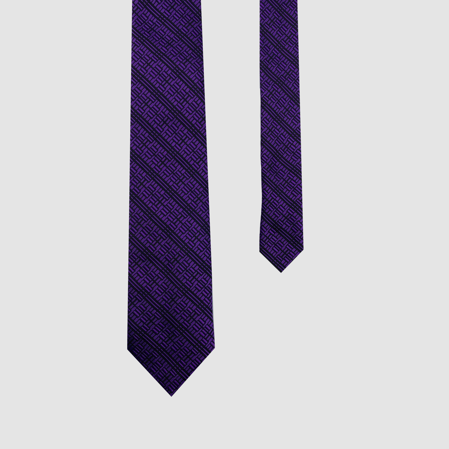 PURPLE KNOWLEDGE SILK TIE