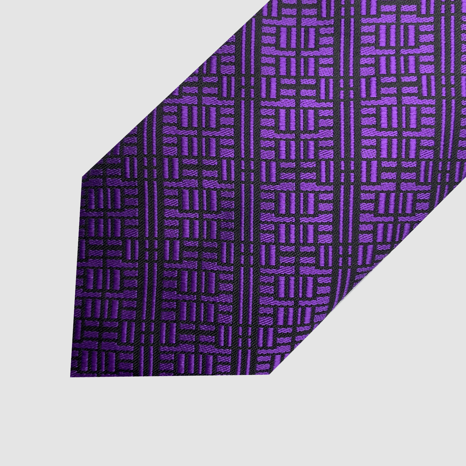 PURPLE KNOWLEDGE SILK TIE