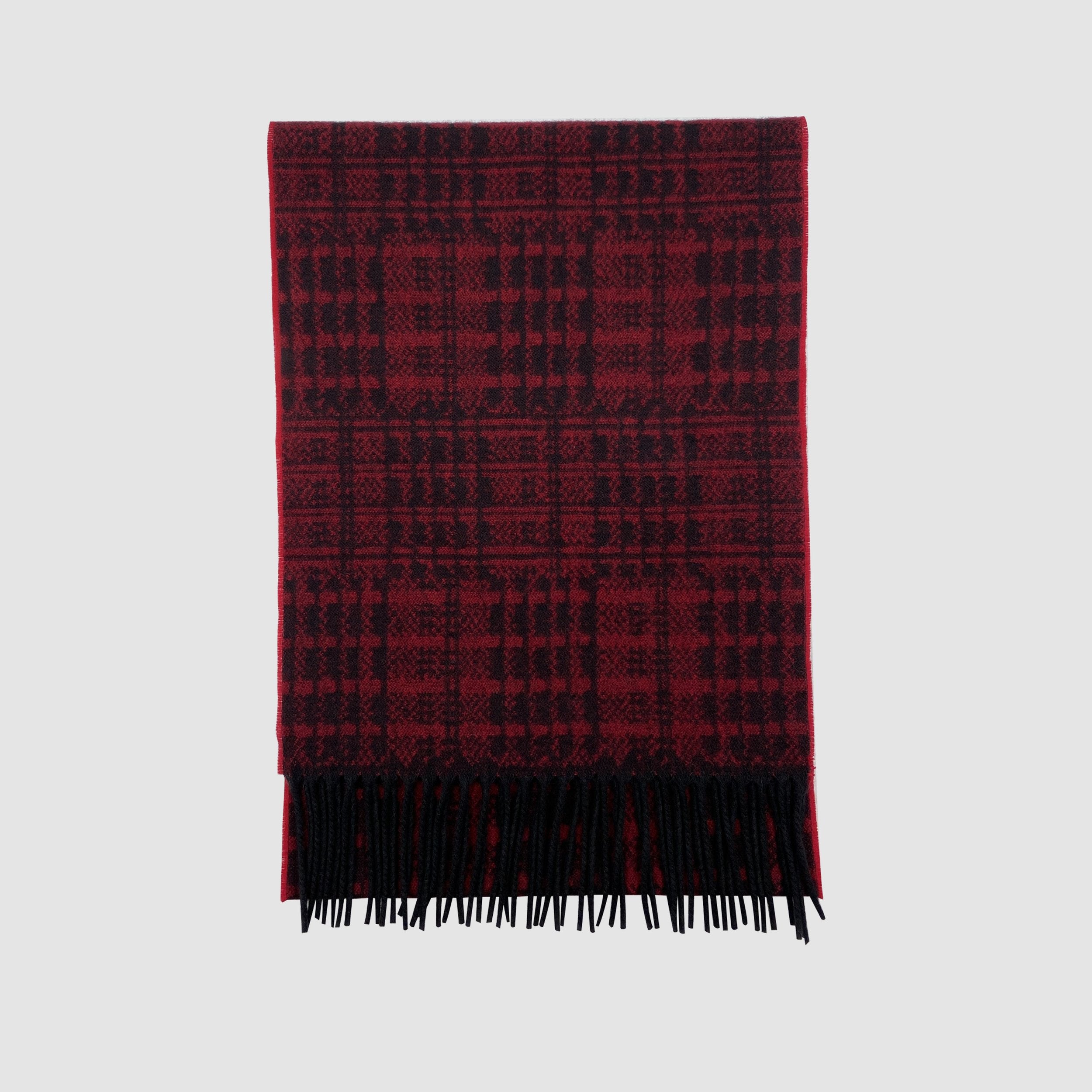 Red Cashmere Kente Scarf