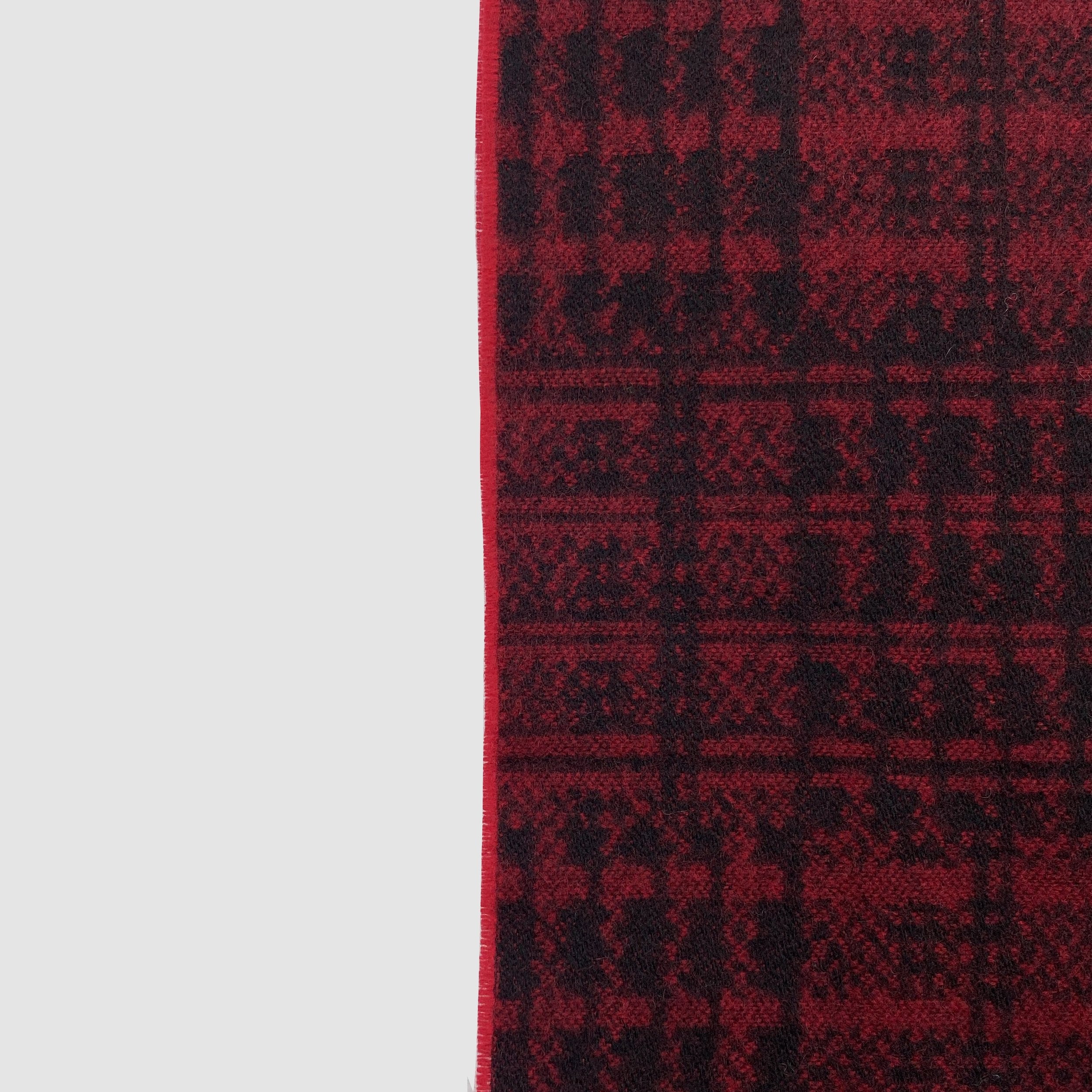 Red Cashmere Kente Scarf