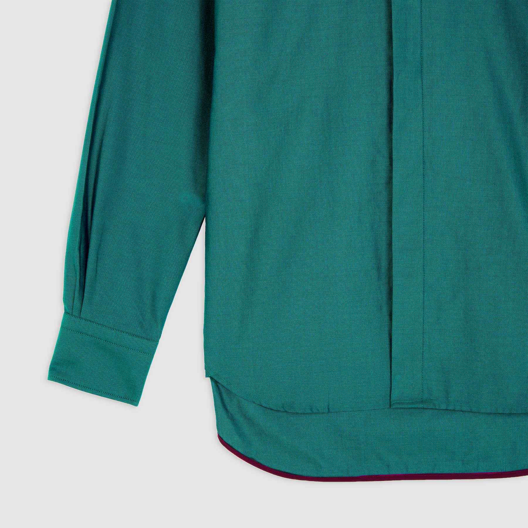 TEAL OXFORD WIDE CUT AWAY COLLAR SHIRT