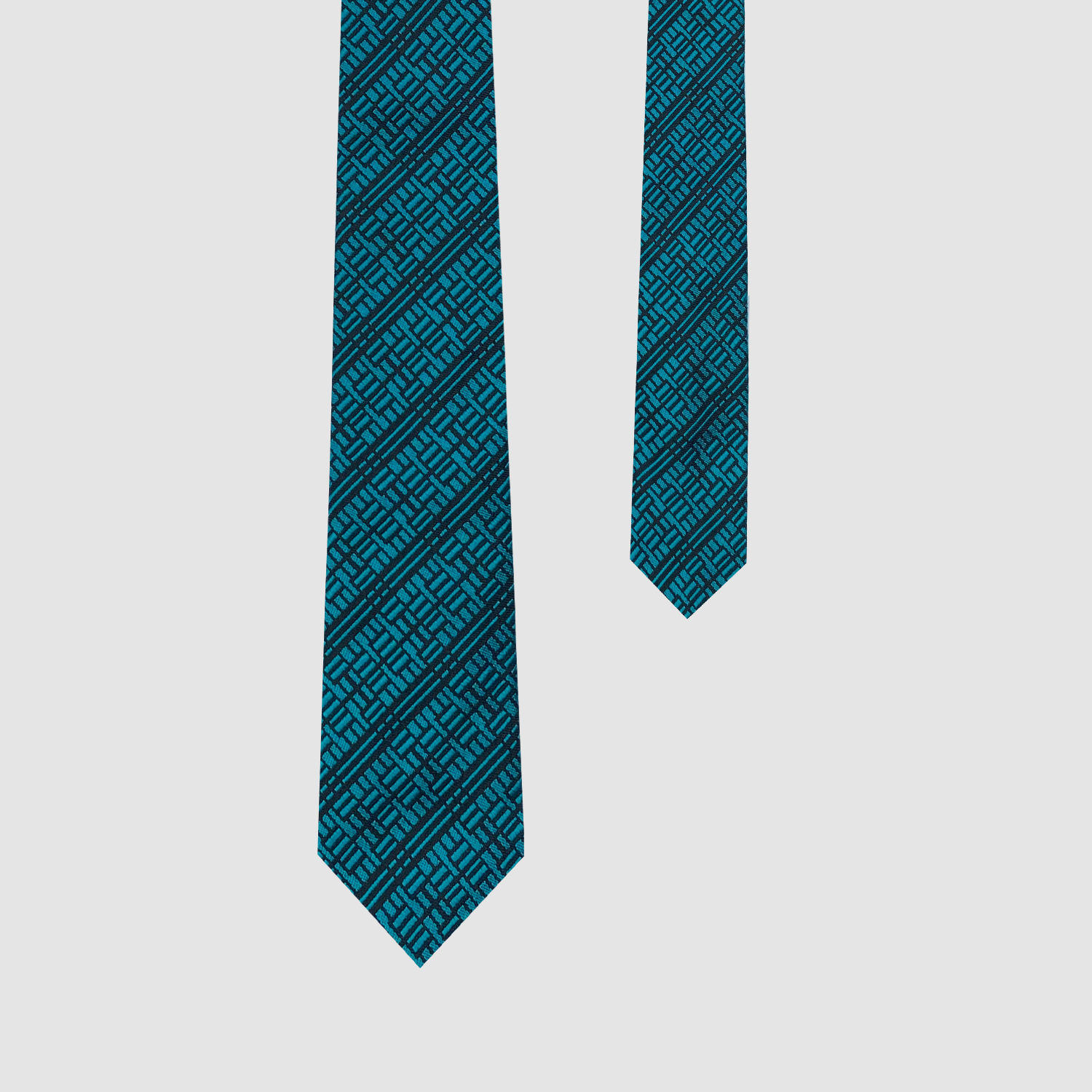 TEAL KNOWLEDGE SILK TIE