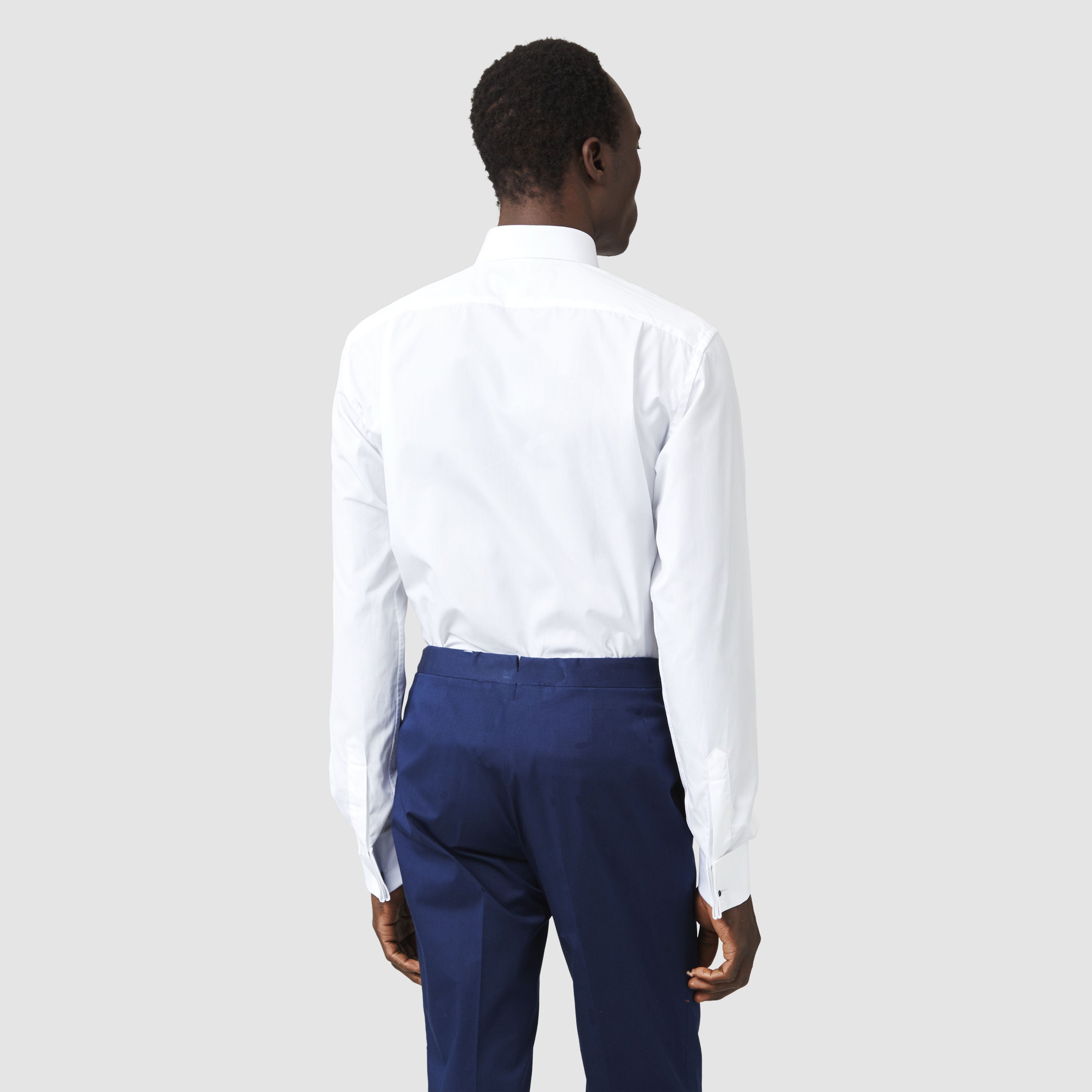 WIDE CUT AWAY COLLAR  SHIRT WITH FRENCH CUFFS