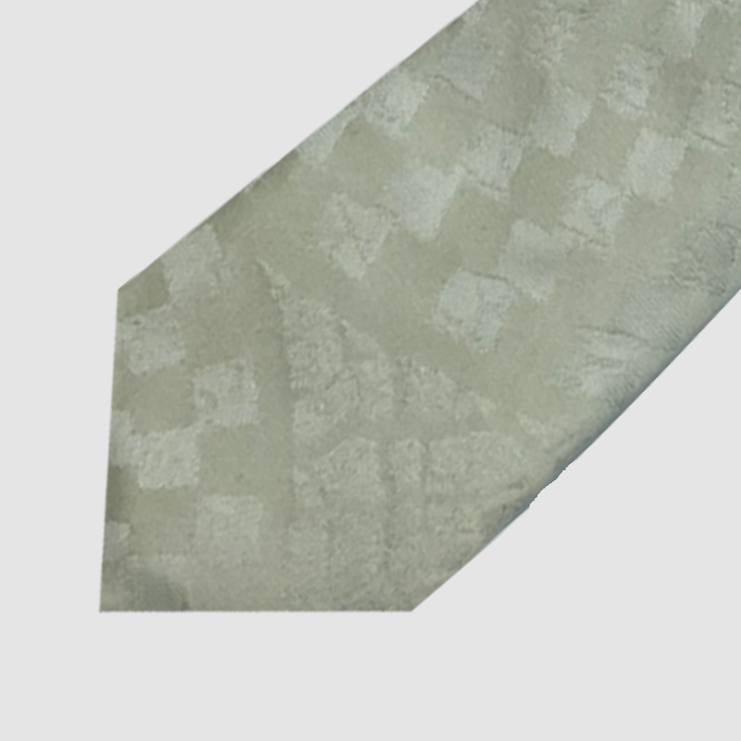 WHITE TRIBAL SILK TIE